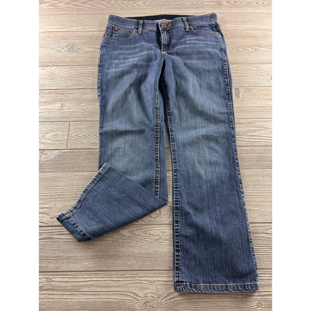 Wrangler Q-Baby Ultimate Riding Jeans Womens 11/12x30‎ Blue Bootcut WRQ20TB